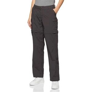 North Face women’s Convertible Pants Shorts Zip Off Hiking Walk Size 12 Gray